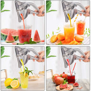 Exprimidor de jugo manual de aluminio