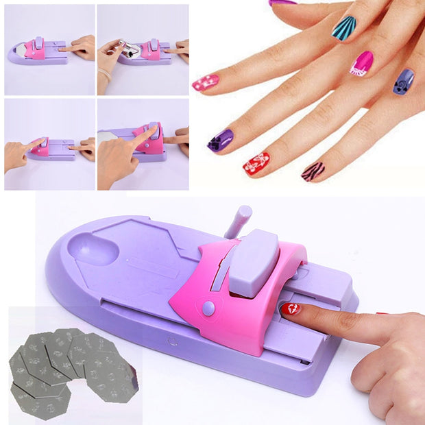 Impresora de uñas portátil DIY, herramienta de estampado artístico, ,50% 0FF +envio gratis