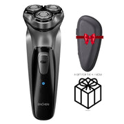 Afeitadora facial electrica para hombres regargable inteligente USB de carga rapida