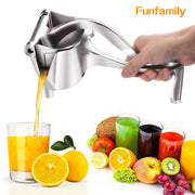 Exprimidor de jugo manual de aluminio